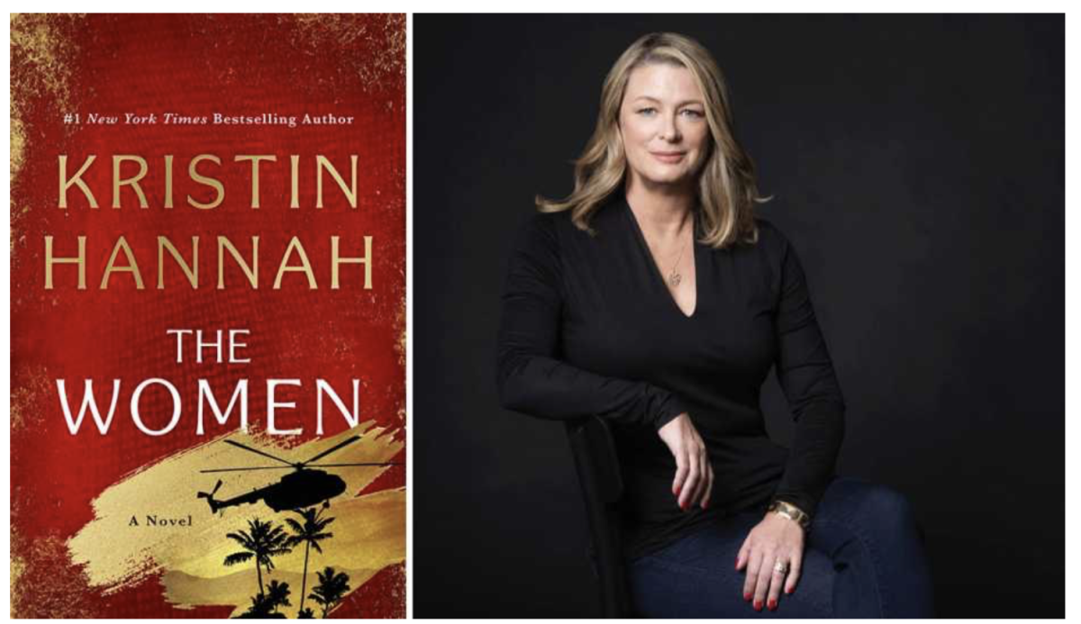 The Women book cover with a picture of the author: Kristin Hannah. St. Martin's Press